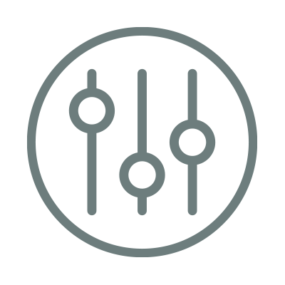 A drawing of electronic switches, reflecting personalized service.