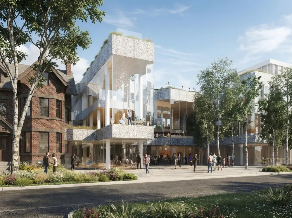 An image of the outside of the KESKUS International Estonian Centre in Toronto